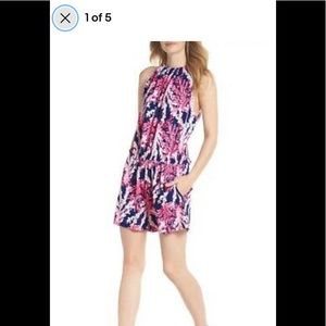 Lilly Pulitzer GIANNI ROMPER IN NAUTI NAVY BEYOND THE SEA - size X-Small